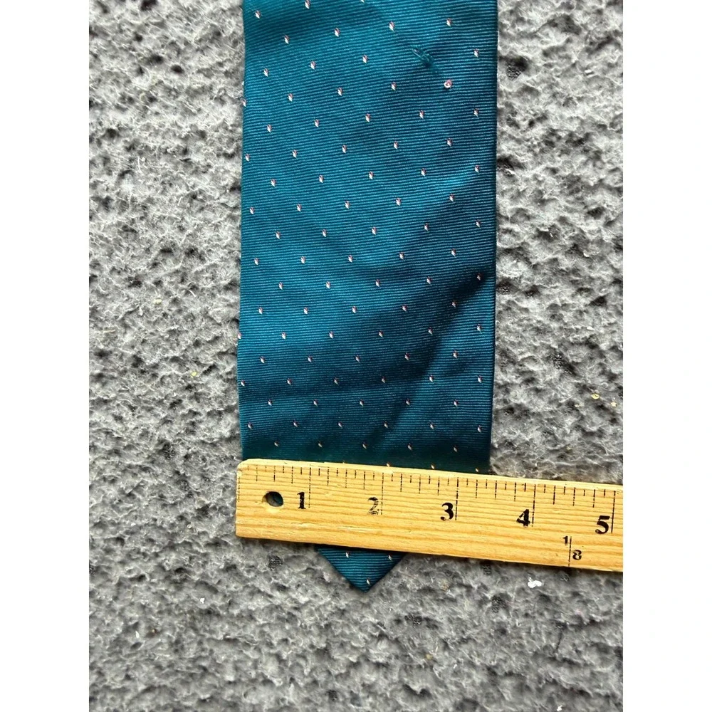 Christian Dior Men's Jacquard 100% Silk Neck Tie Designer Teal 59